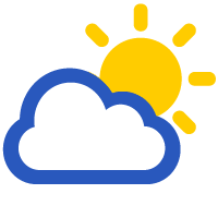 Mons, 7h - Ciel partiellement nuageux